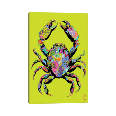Flower Crab 2026 1 Piece Wall Art on Canvas