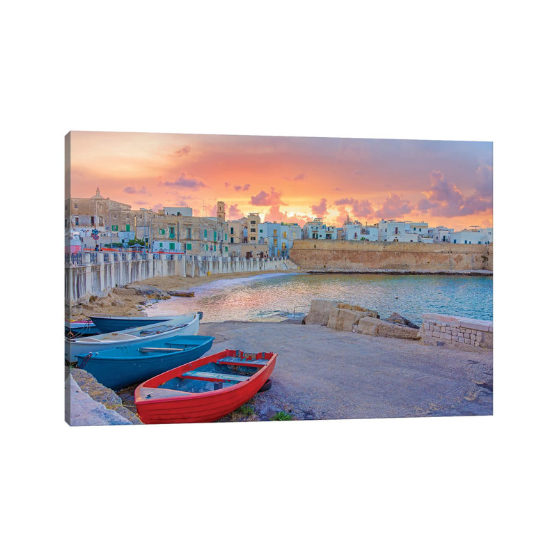 Italian Coast by Sarah Kadlecek - Wrapped Canvas Gallery-Wrapped Canvas Giclée, 20.32 cm H x 30.48 cm W