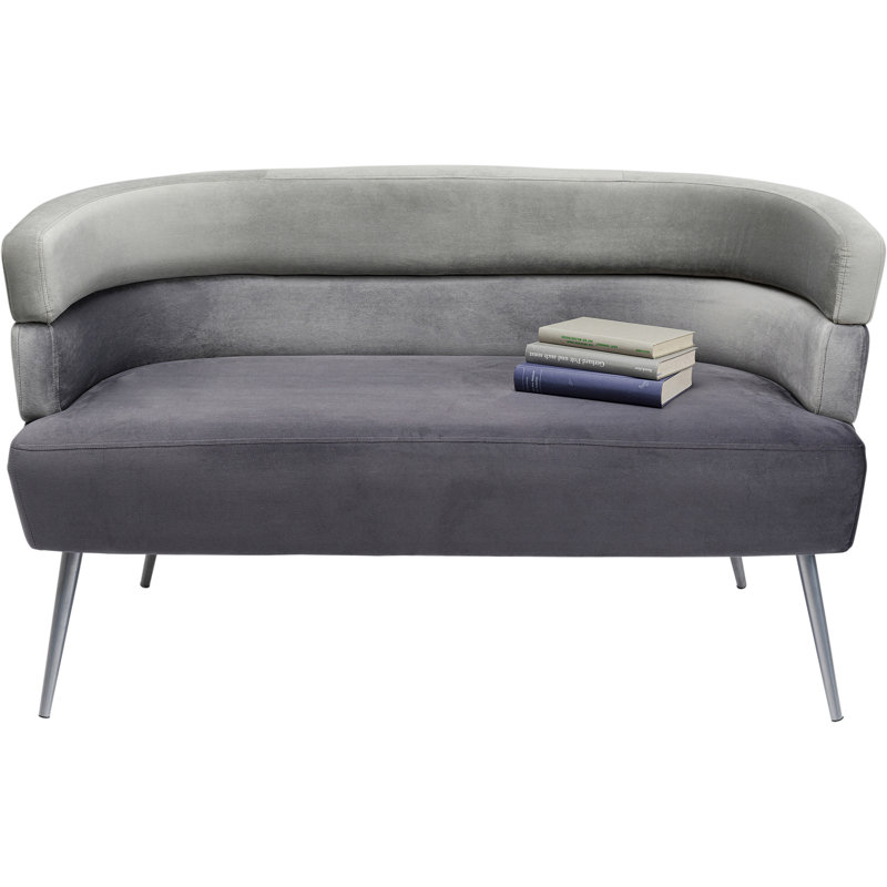 Sofa Sandwich 2-Seater, Silver, Grey
