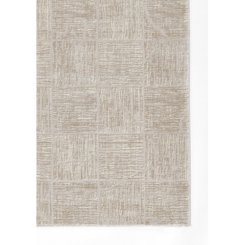 Tapis en polyester / polypropylène tissé à la machine Statesboro, Rectangle 4 pi x 6 pi