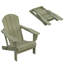 HDPE Folding Adirondack Chair, Weather-Resistant Outdoor Garden Chair-2090331875