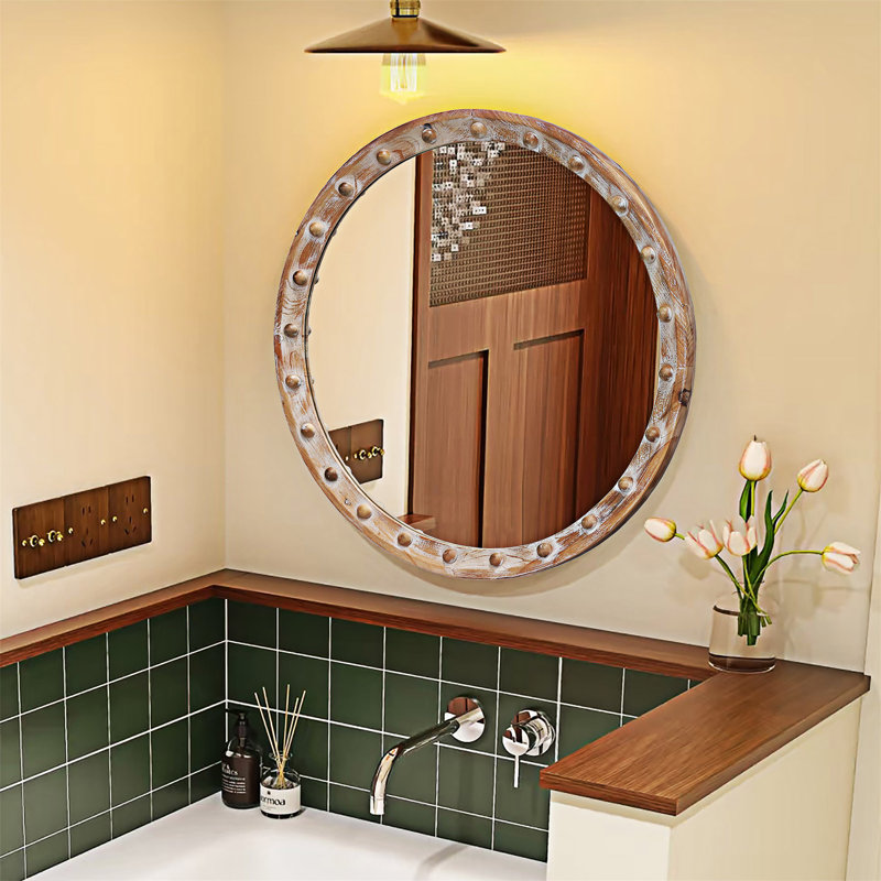 Miroir mural rond
