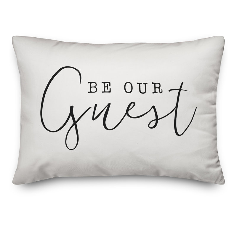  Coussin Be Be Invite, Blanc cassé / noir