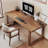 Tan Rectangular Solid Wood desk-109310190