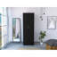 Slim Armoire Barkley, chambre à coucher, noir