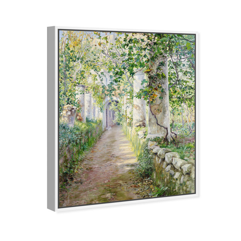 Lantgard Capri - Peinture, H 28 po x l 24 po, Toile avec cadre blanc