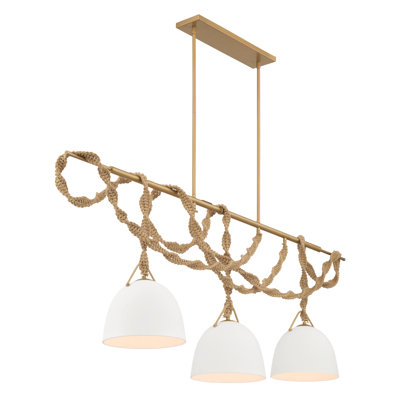 Lustre linéaire à 3 lumières 63,25 po Cordón