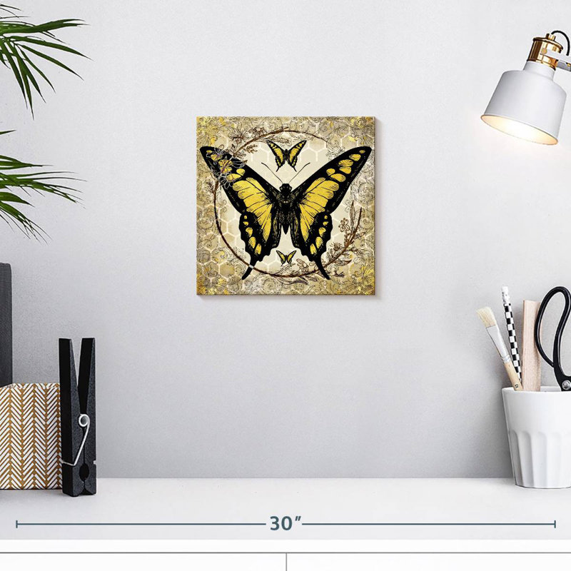Abeille papillon Brampt II, H 10 po x l 10 po