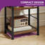 17 Stories 6-Tier Floor Standing Bookcase With 4 Hooks-181452089