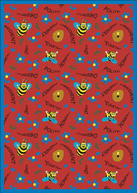 Tapis éducatif avec abeilles
