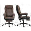 Fauteuil Big and Tall en brun foncé