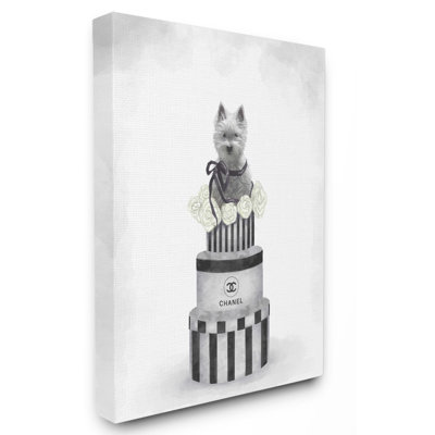 «Fashion Dog Box Stack Grey», peinture