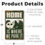 Enseigne en plastique de style rétro 8 po x 12 po Home Is Where We Park It