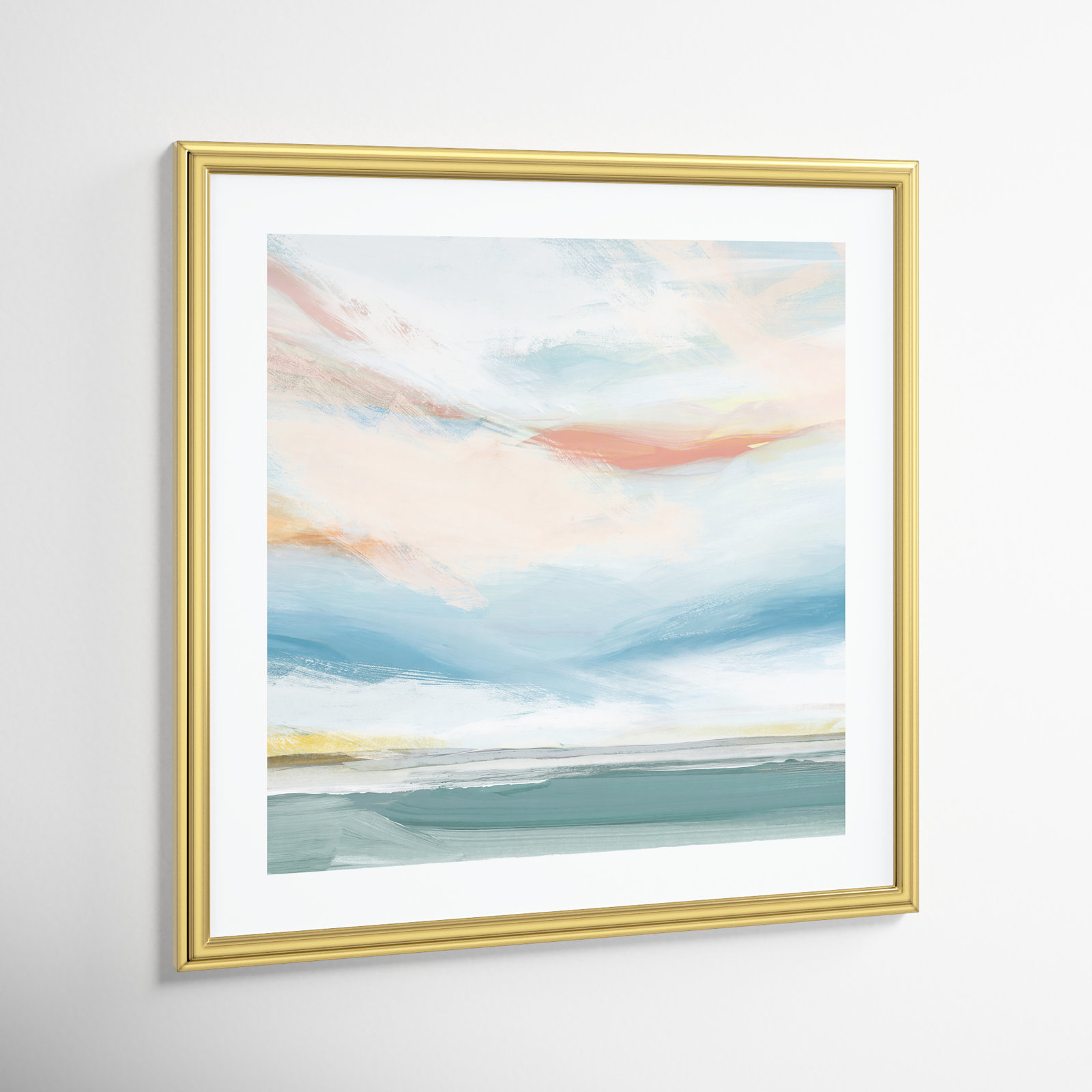 Delphi "Sweetness I" Painting by Isabelle Z, 24.75" H x 24.75" W x 0.88" D, Gold Framed Paper