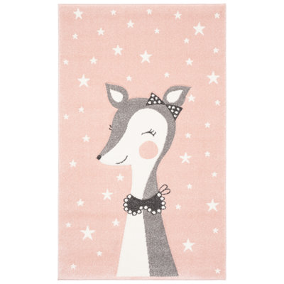 Tapis rose pour enfant Gabor