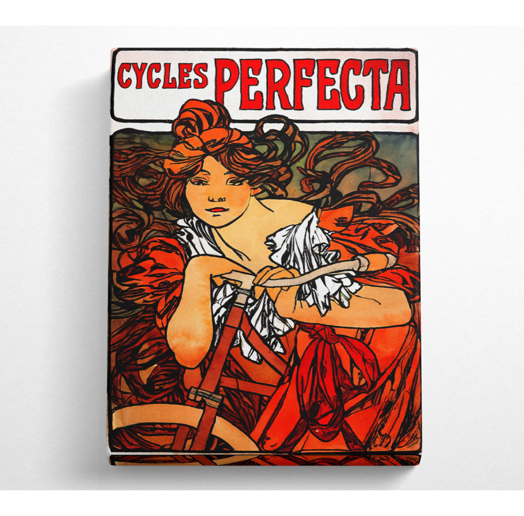 Alphonse Mucha Cycles Perfecta - Kunstdrucke auf Leinwand