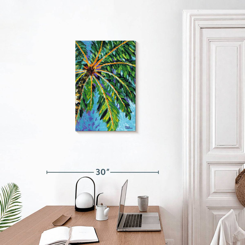 Harnek View Under The Palms I, H 24 po x l 16 po