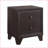 Espresso 2-Drawer Transitional Nightstand for Bedroom Storage