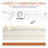 Boneless Convertible Three Person Fabric Sofa Bed, high Rebound Density Sponge Sofa-780639110