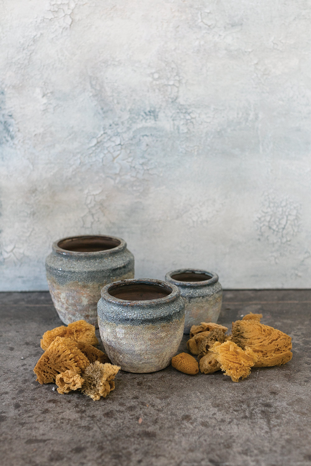 Handmade Ceramic Pot Planter, 6.25" H x 7.25" W x 7.25" D