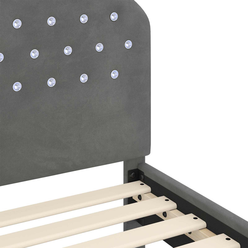Bed Frame, Cot Bed / Toddler (70 x 140cm), Dark Grey