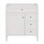 Base de meuble-lavabo moderne 30 po Soren avec pieds romains et tablettes réglables (lavabo non inclus)-123512823
