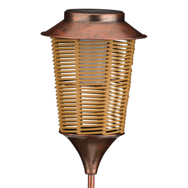 Wicker Solar Stake - Lantern