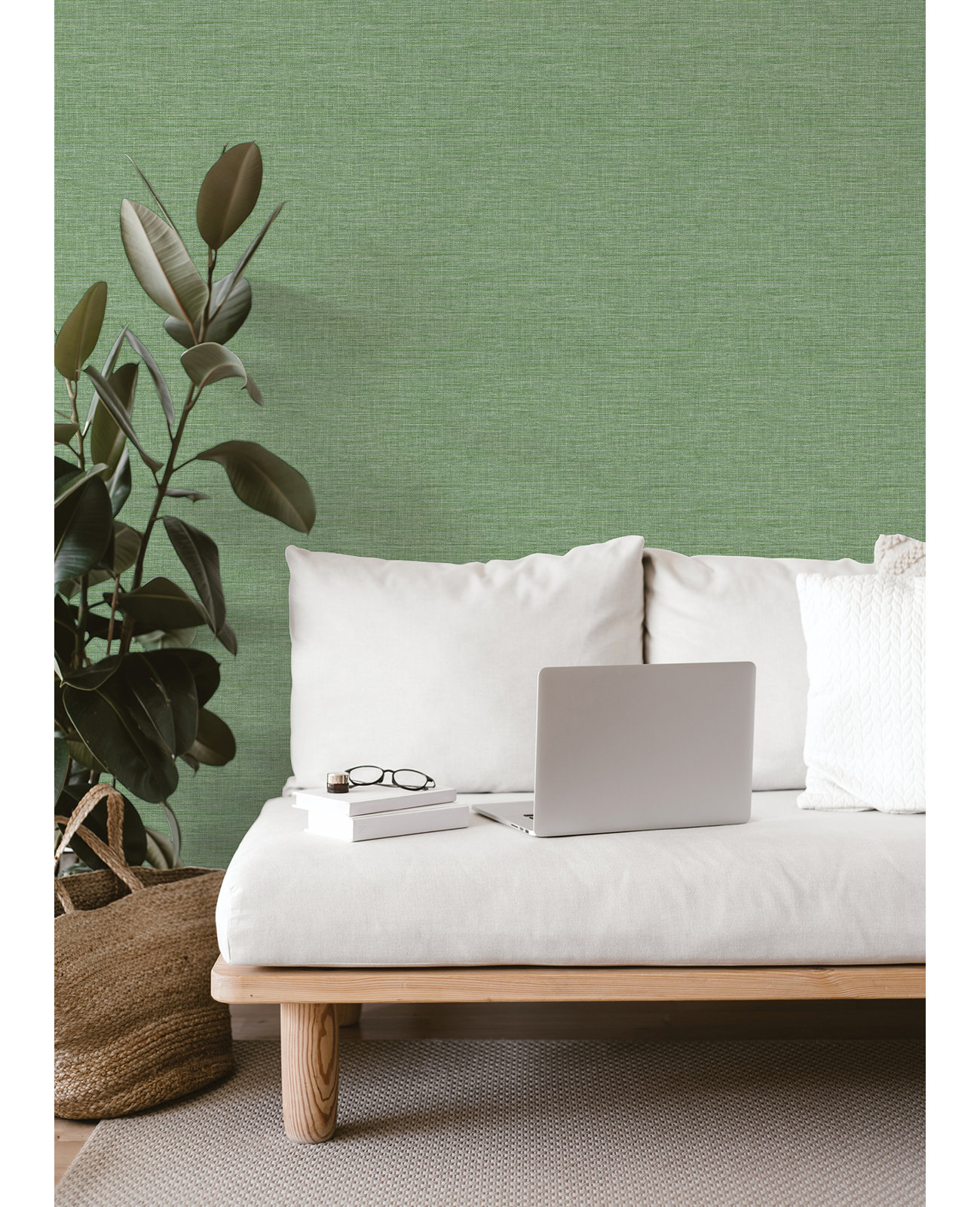 Clairville Wallpaper, Green