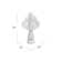 Arcade White Polyresin 2-Tier Solar Fountain with Battery