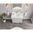 36" Solid Wood Sink Vanity  With 1' Artificial Stone Top-366990466
