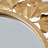 Gingko Leaf Round Wall Mirror 30.5"