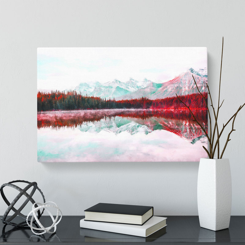 Lake Reflection - Wrapped Canvas, 60cm H x 91cm W x 3cm D