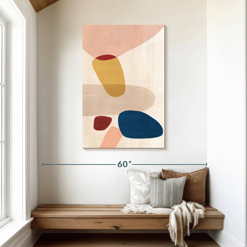 Avery Pink Pebbles, 45" H x 30" W