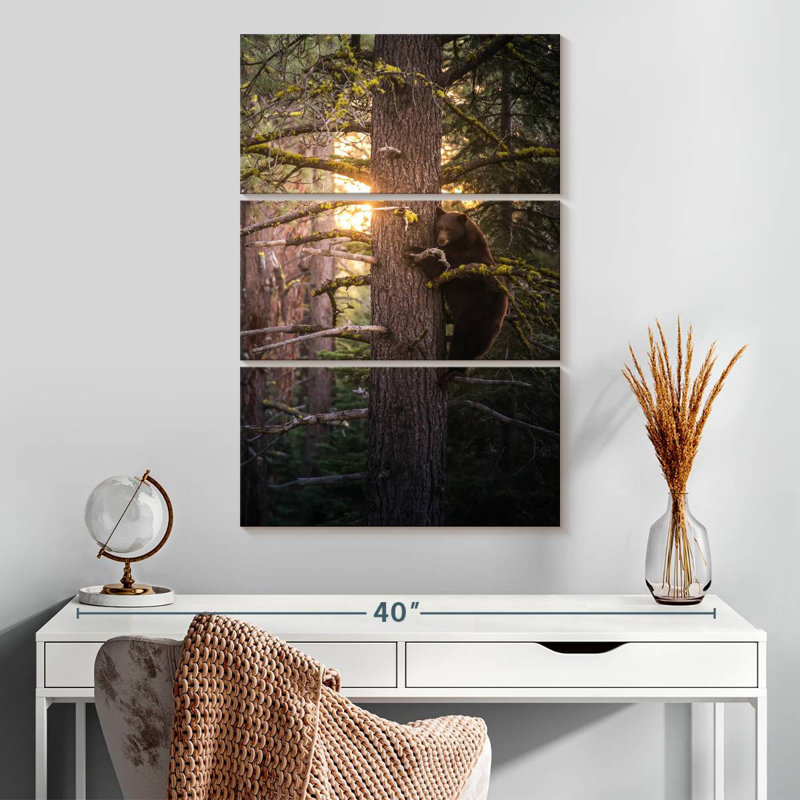Brampt Bear On A Tree, 32" H x 20" W