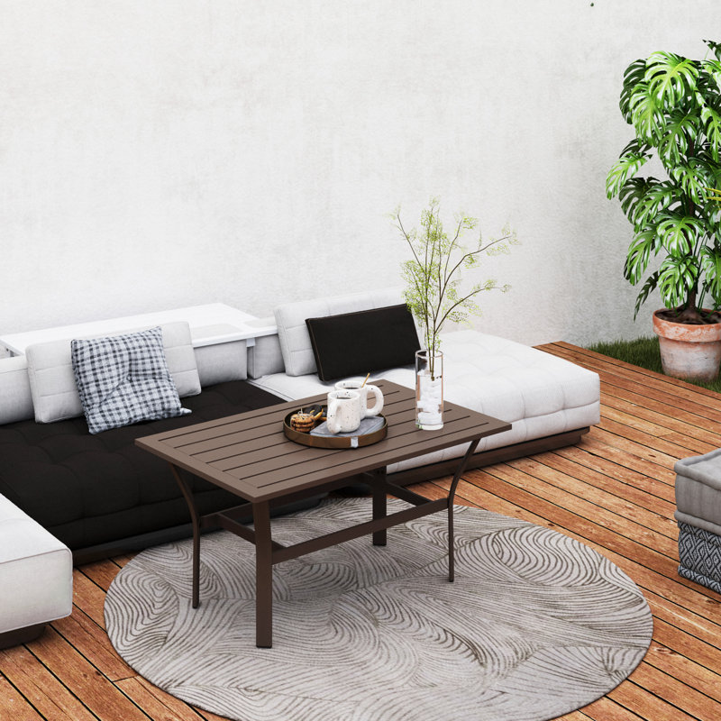 Rectangular 45Cm L Outdoor Coffee Table