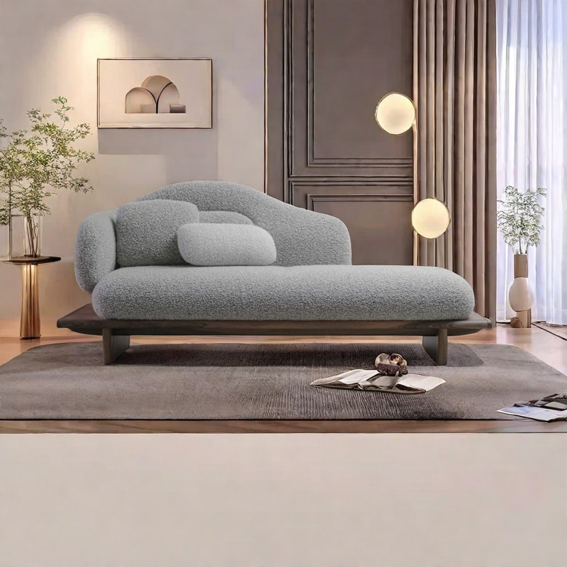Chaise longue confortable en mousse haute densité, Orienté à gauche (vu de face)