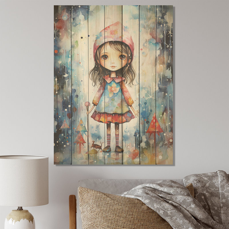Mignon décorations de Noël pour enfants IV - Impression sur bois, H 20 po x l 10 po
