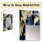 Lester Blue Pivoines Regal Damask Opulence - grand miroir mural floral-1485929553