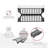 16 3/4" Over Sink Stainless Steel Dish Organizer in Graphite Black