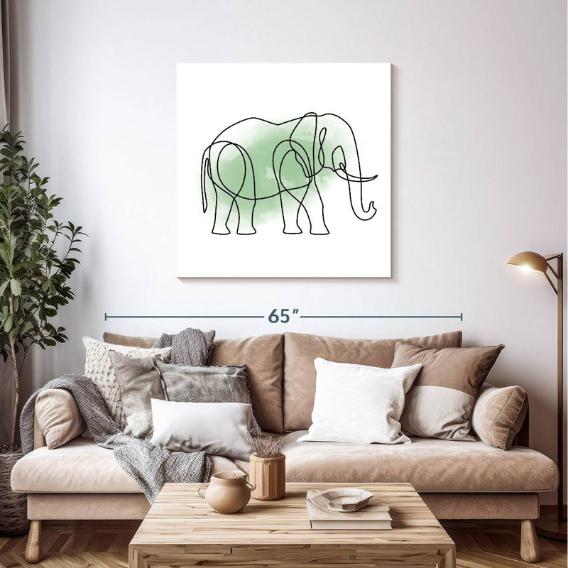 Crowle Endless Line Elephant, H 39 po x l 39 po