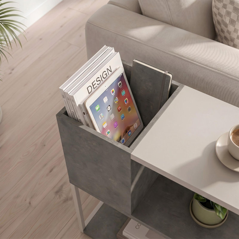 End Table, Retro Grey - Sandstone