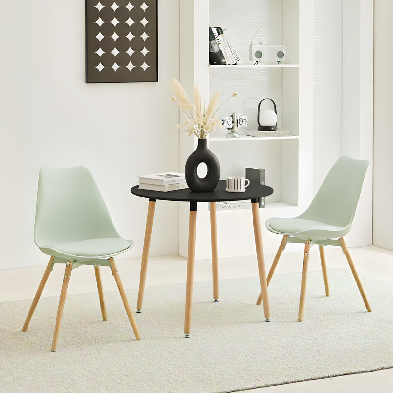 Nero Dining Table, Black, 74cm H x 80cm W x 80cm D