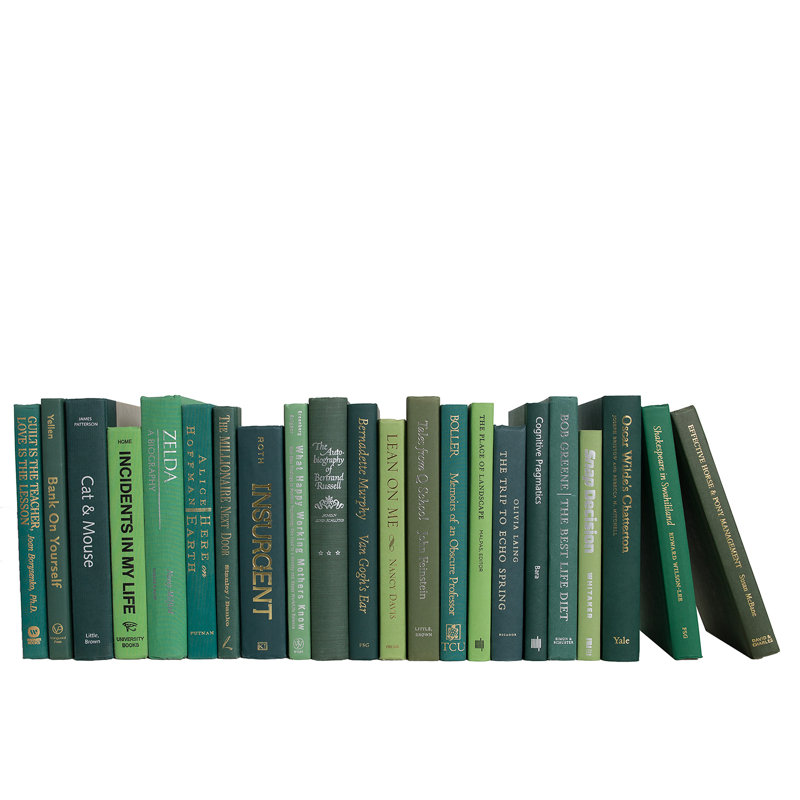 Livres décoratifs - Buis - Livres verts au pied