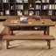 Bureau rectangulaire brun en bois massif-108071153