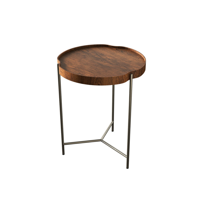 End Table, 22.01" H x 17.72" W x 17.72" D, Sand