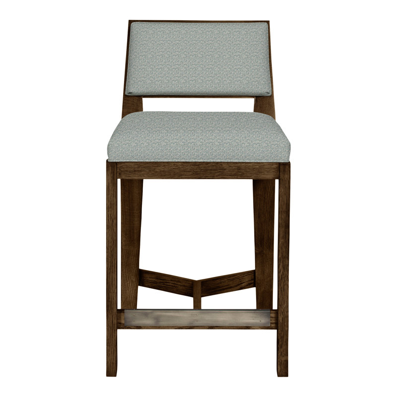 Thom Filicia Solid Wood 32.5" Bar Stool, Havana, Tuck Water