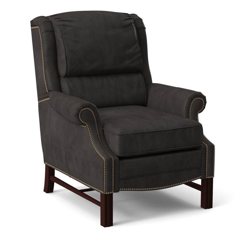 Alta Recliner, #9 Natural, Rio Mineral Genuine Leather, Mahogany