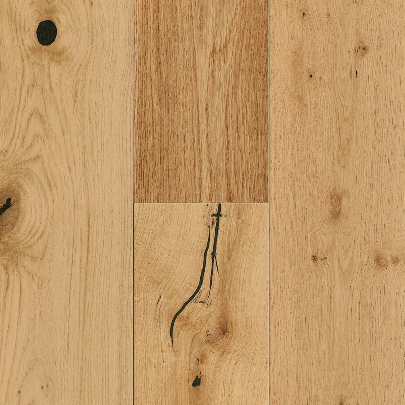 Plancher de bois franc d'ingénierie pièce de 0,5 po d'épaisseur x 7,5 po de morceau Gold, Naturel