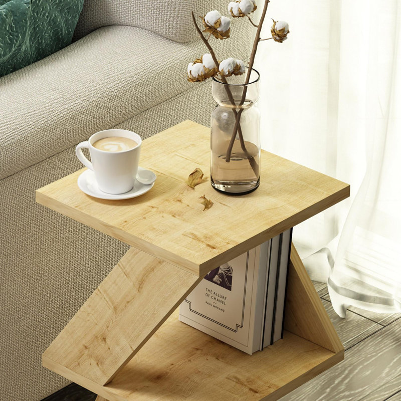Table d'appoint Elegant, chêne saphir, 11,8 po x 19,7 po x 11,8 po | 100% panneau de particules enduit de mélamine, épaisseur: 0,7 pouce | Design élégant et moderne pour le salon ou la chambre à coucher, meubles durables et fonctionnels