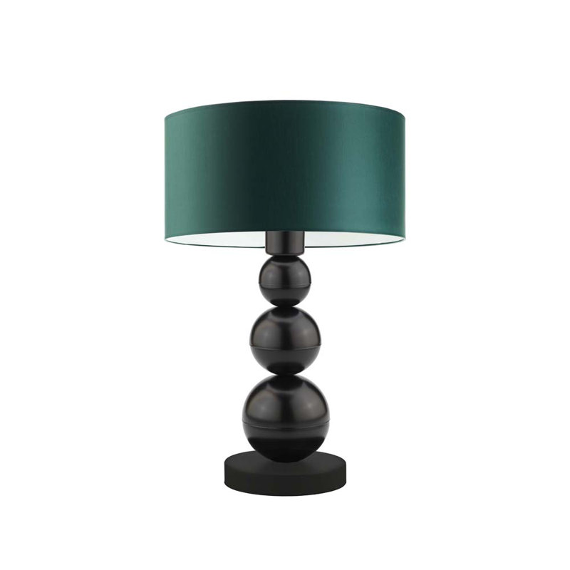 Henrika Metal Desk Lamp, Black, Dark Green